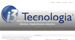 Desktop Screenshot of i3tecnologia.com.br